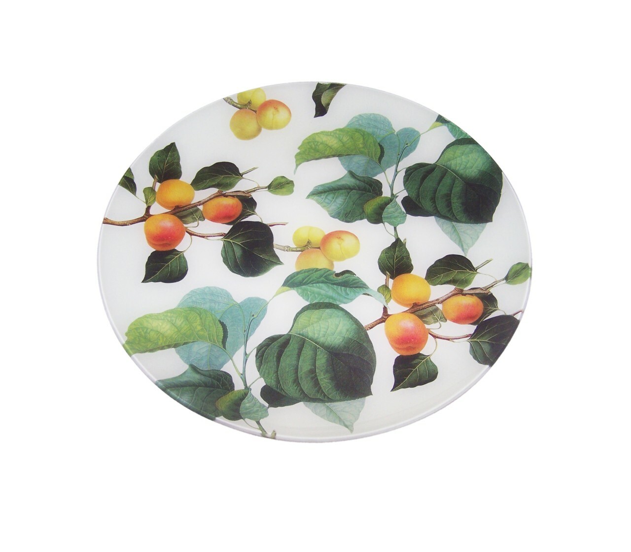 Peaches - 13" Round Tray in white